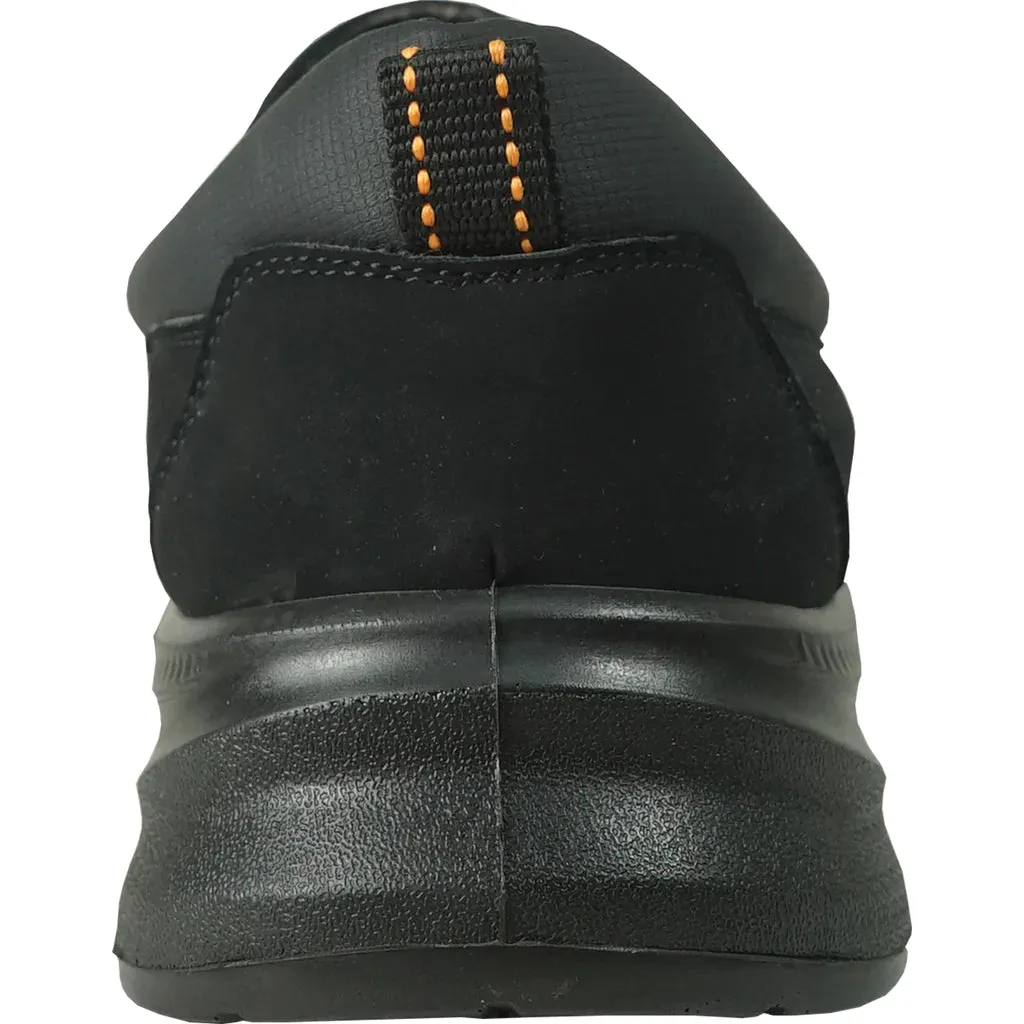 VANGELO Men Slip Resistant Shoe JIMMY-2 Black Pull On Work Boots Near Me