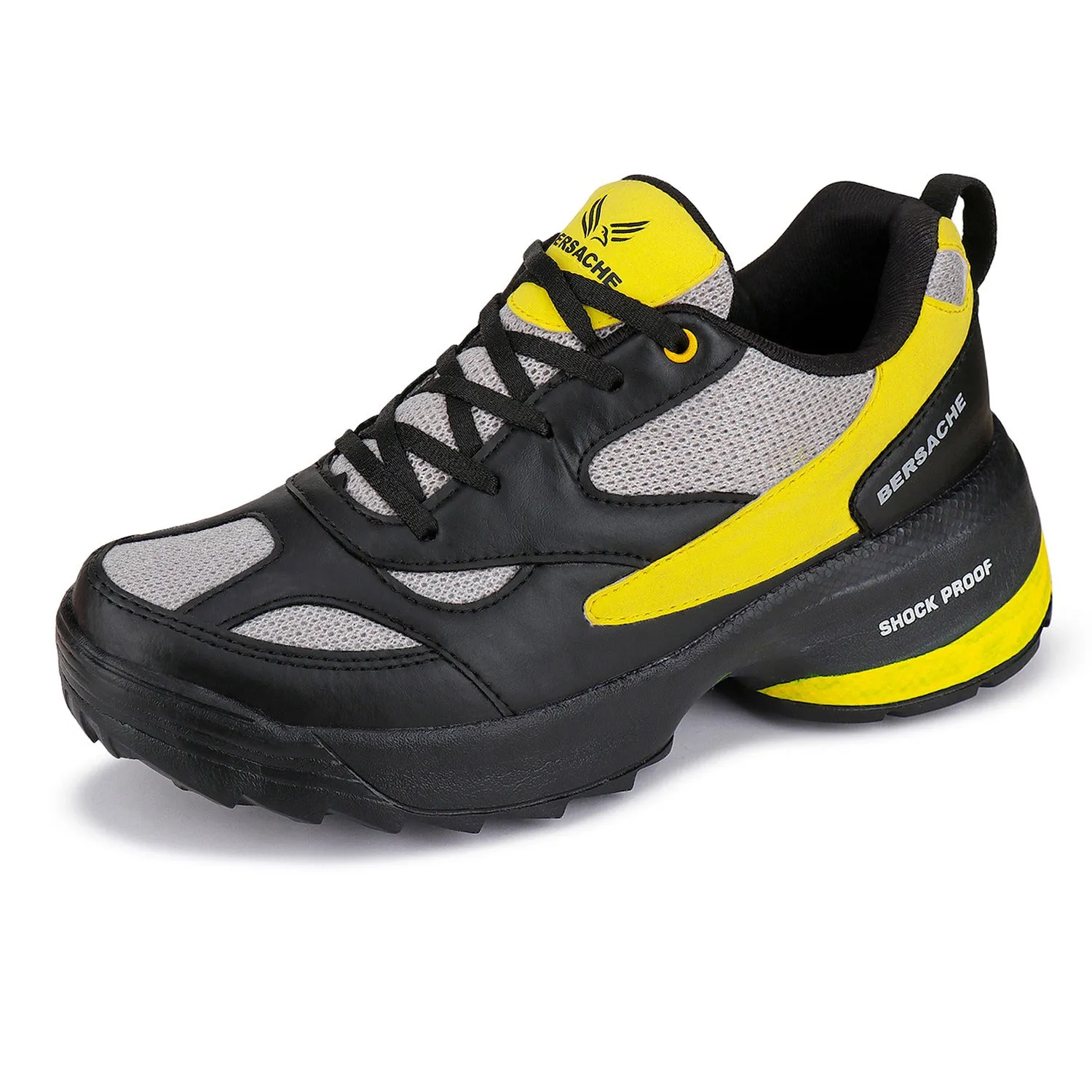 Bersache Lightweight Sports Shoes Running Walking Gym sneakers Shoes For Men  -  7071 Dressy Slides