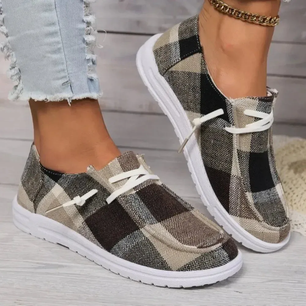 Jeans With Loafers Light Weight Slip-on Flat Sneakers