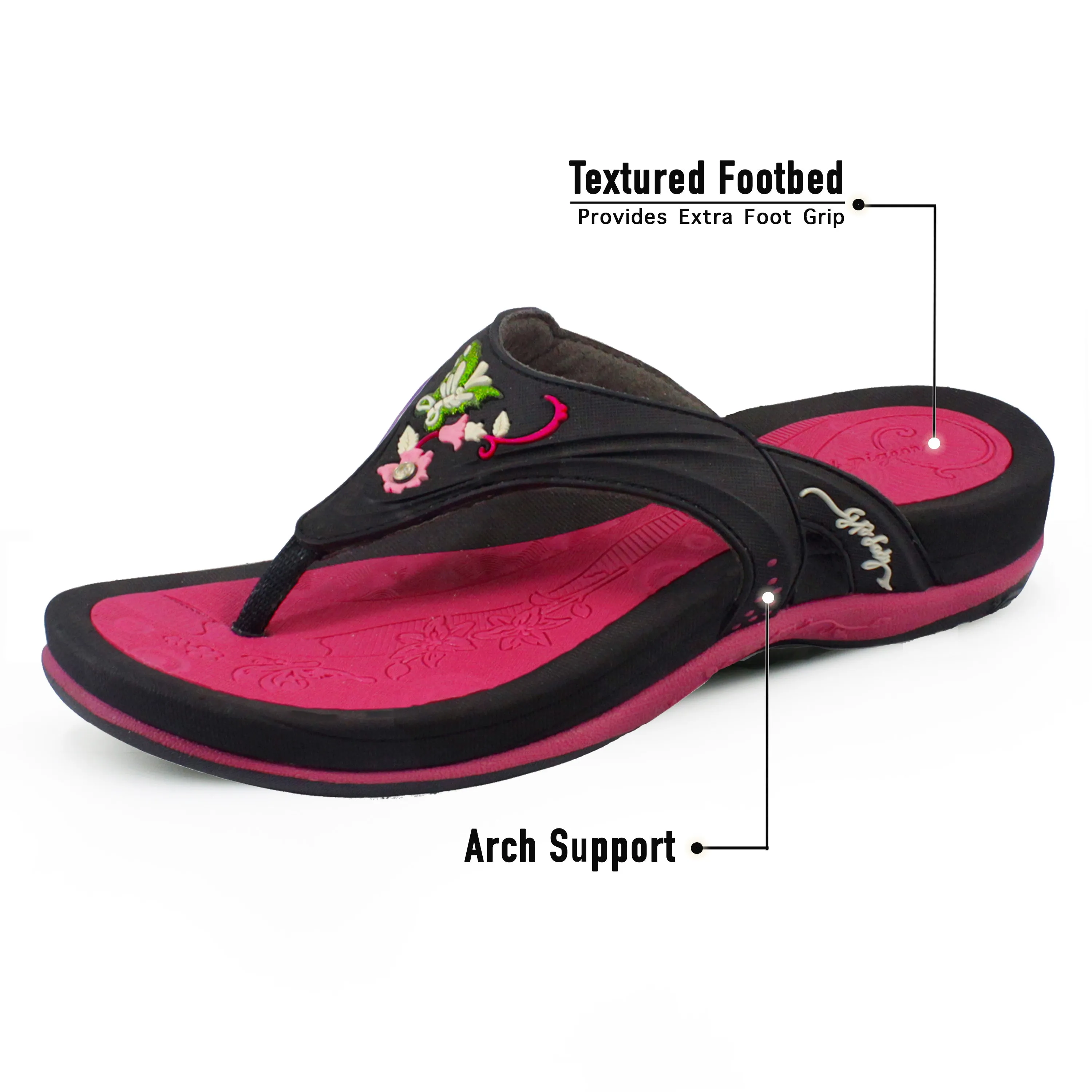 Women Signature: 7532 Fuchsia Best Outdoor Flip Flops