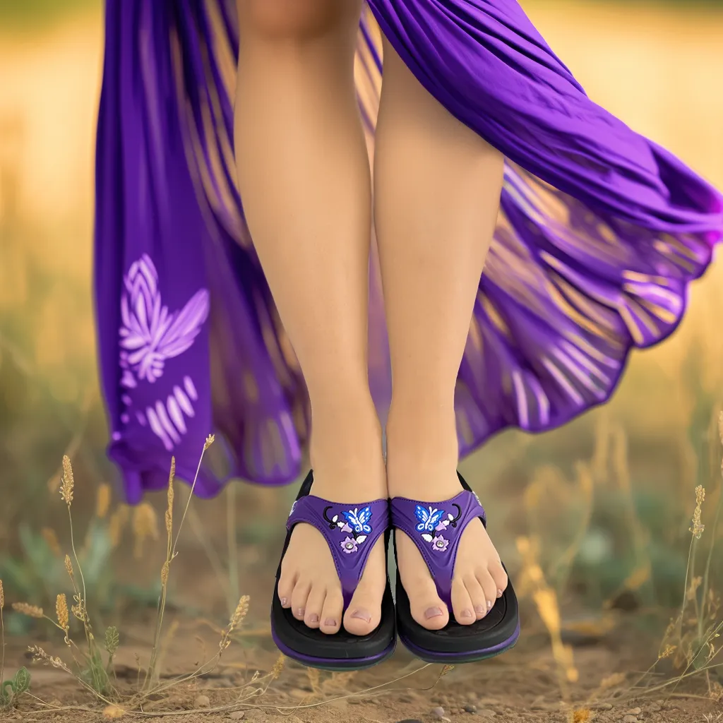 Zero Drop Flip Flops Women Signature: 7532 Fuchsia