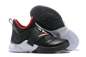 Asics Tennis Shoes Japan Nike Lebron Soldier XII 12 SFG EP Black White Red Men Shoes Sale Size US7,8,8.5,9,10,11,12