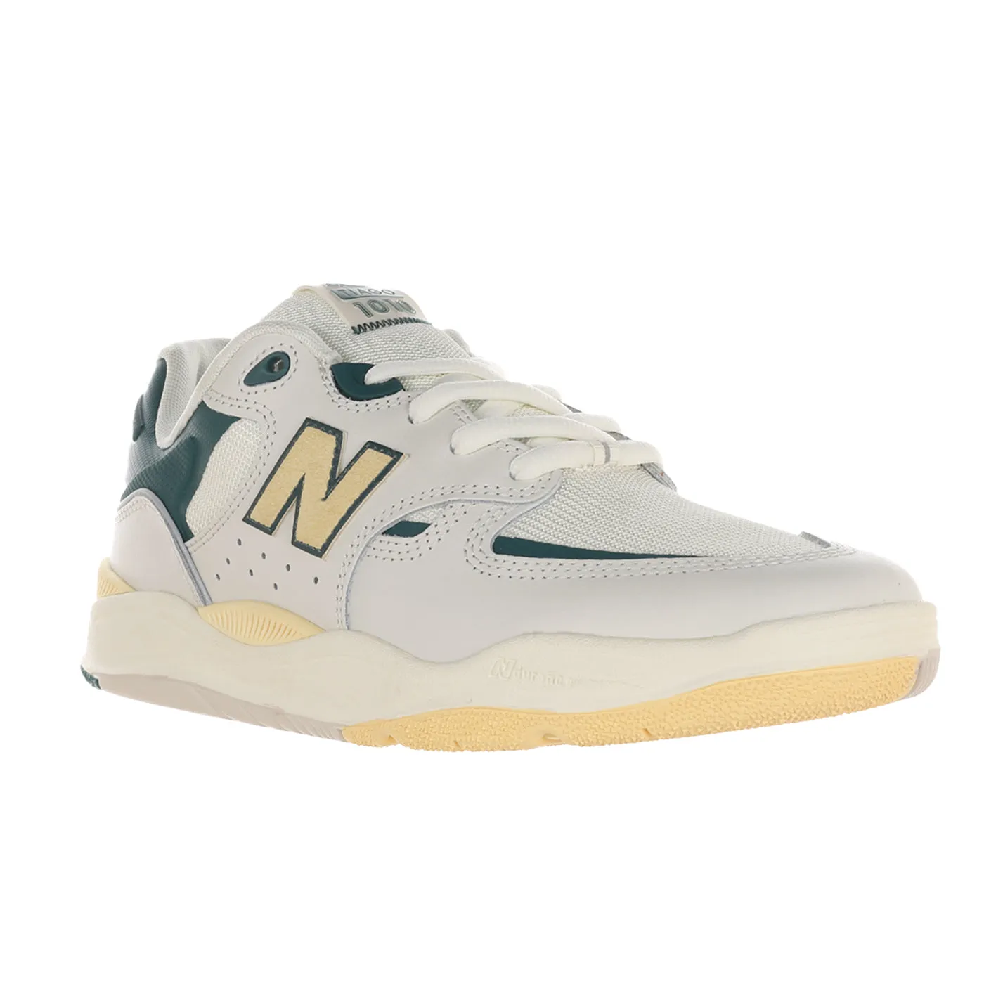 New Balance Numeric 1010 Tiago Shoes - White / New Spruce New Balance Youth Tennis Shoes