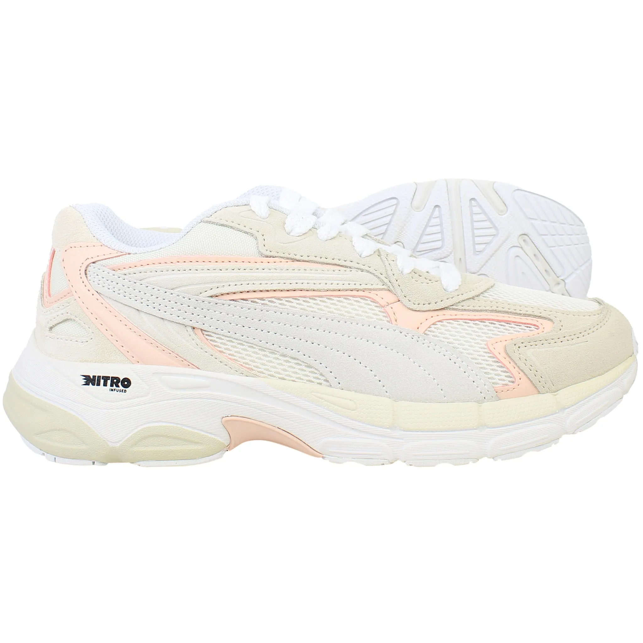 Puma Teveris Nitro Womens Beige Trainers Hot Wheels Puma Shoes