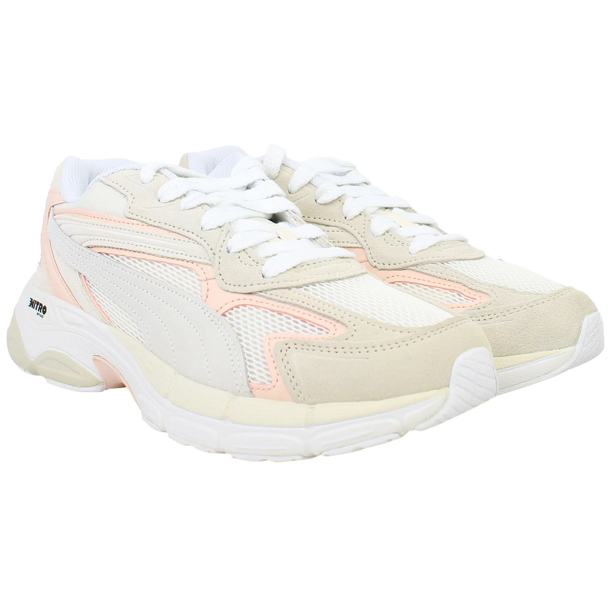 Puma Teveris Nitro Womens Beige Trainers Puma Asha Alt 2 Slip-on Shoes