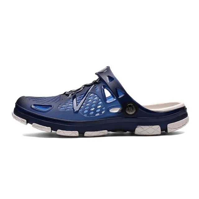 Scuff Sis Slippers UPUPER Summer Men Slippers Fashion Beach Sandals Shoes Men Outdoor Breathable Flip Flops Casual Play Water Men Summer Shoes