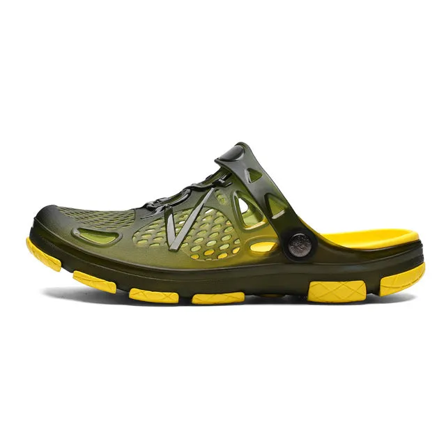 UPUPER Summer Men Slippers Fashion Beach Sandals Shoes Men Outdoor Breathable Flip Flops Casual Play Water Men Summer Shoes Tasman Platform Slippers