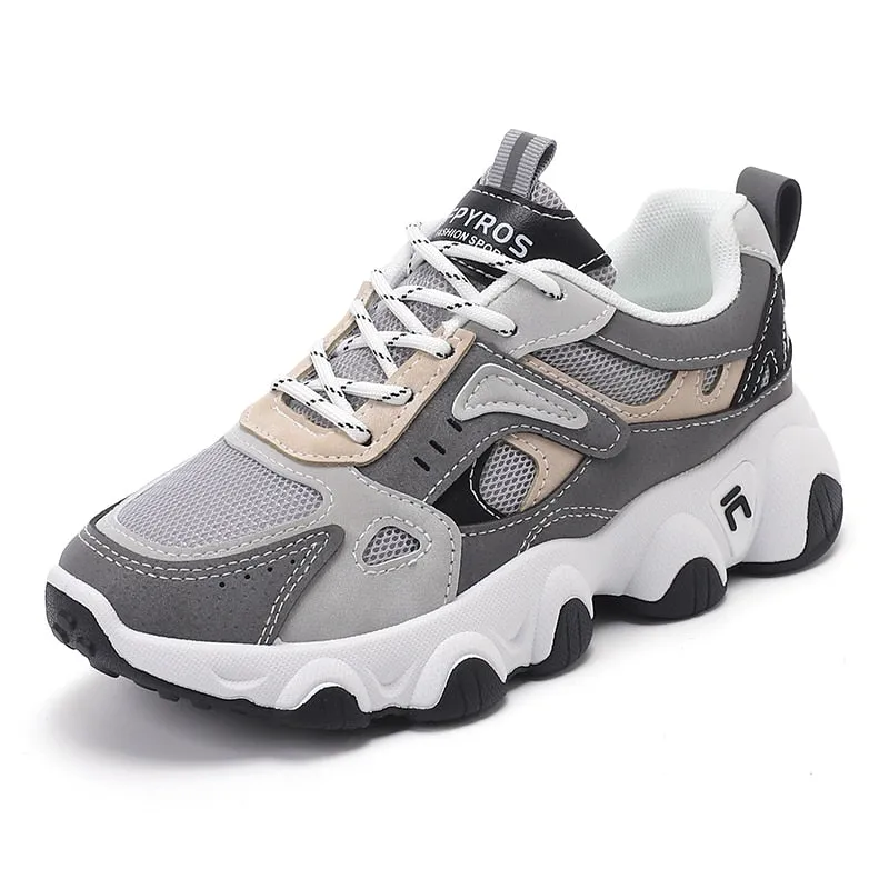 Casual Shoes Shoes For Women 2023 Women Trainers Thick Sole Women Chunky Sneakers Non-Slip Sports Outdoor Ladies Running Shoes Terrex Soulstride Trail Running Shoes