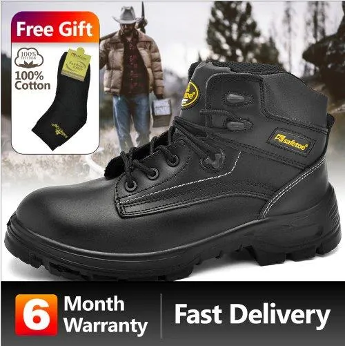 Tactical Dudes Mens' Steel Toe Boots Black Work Boots Sale