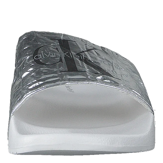 Chantal Metallic Crinkle Flip Flops Getaway