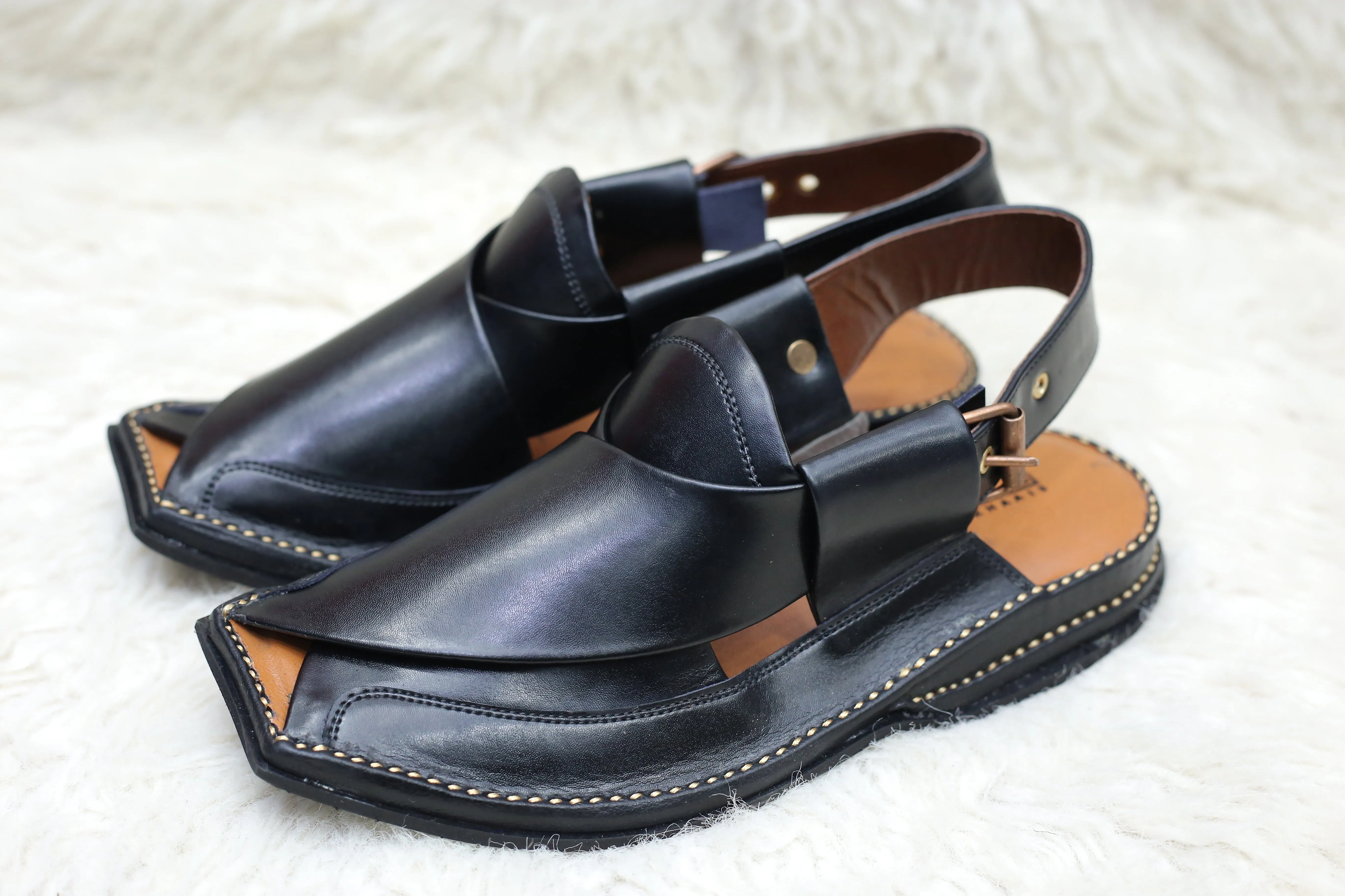 KHAAIS zalmi - Black Sandals Royal Bahamian Prices
