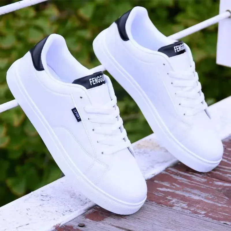White Vulcanized Sneakers Boys Cheap Flat Comfortable Shoes Men Autumn Spring 2022 Fashion Sneakers  Shoes Men Sneakers Comfortable Dress Shoes
