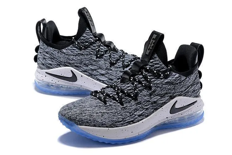 Asics Cricket Shoes Nike Lebron XV 15 Low EP Grey Black White Men Shoes Sale Size US 7-12