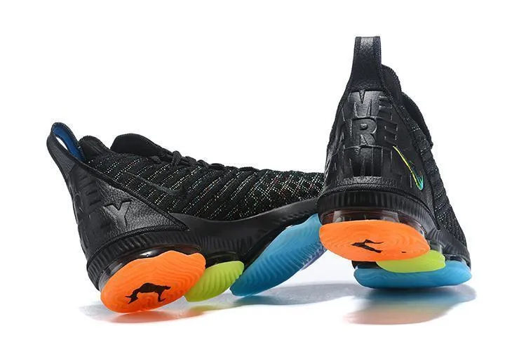 Asics Classic Running Shoes Nike Lebron XVI 16 EP Black Blue Men Shoes Sale Size US7,8,8.5,9,10,11,12