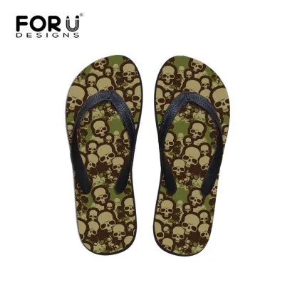 Kate Middleton Flip Flops Women Flat Sandals Brand High Quality Female Summer Flip Flops Skull Rose Women Beach Sandals Slippers Shoes Ladies Footwear