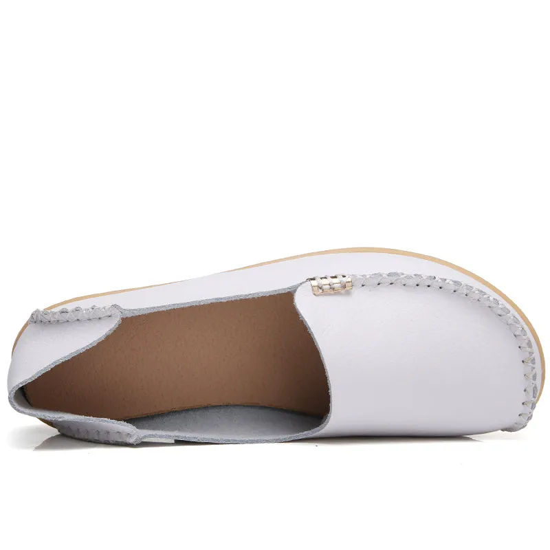 Women Loafers Sheos Ballet Flats Ladies Shoes Genuine Leather Female Spring Moccasins Casual Balleri Oxfords Near Me