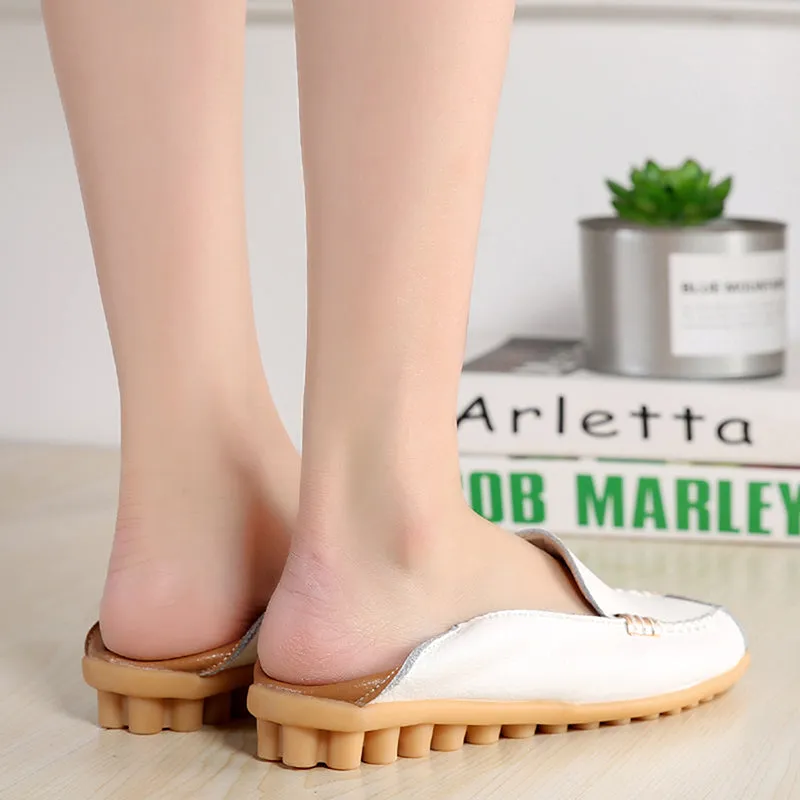 Women Loafers Sheos Ballet Flats Ladies Shoes Genuine Leather Female Spring Moccasins Casual Balleri Derby And Oxford