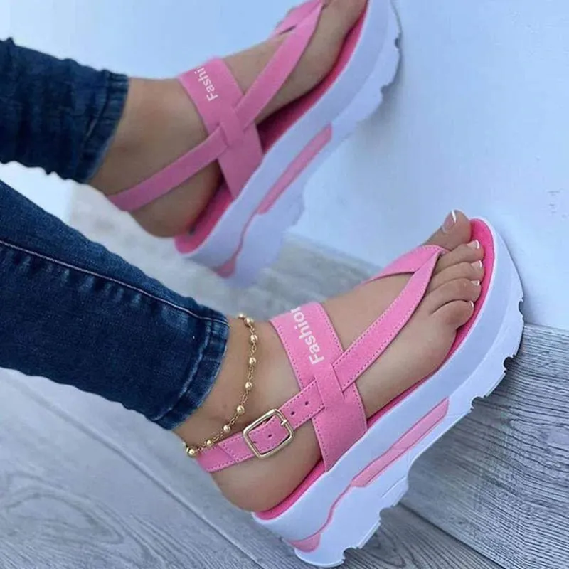 Digital Flip Flop Circuit Women Sandals 2022 New Platform Sandals For Summer Wedges Shoes Women Platform Heels Sandalias Mujer Luxury Summer Flip Flops