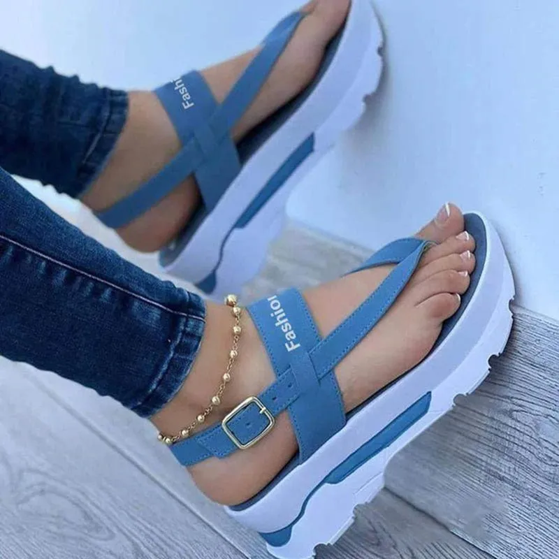Women Sandals 2022 New Platform Sandals For Summer Wedges Shoes Women Platform Heels Sandalias Mujer Luxury Summer Flip Flops Heel Pain After Walking In Flip Flops