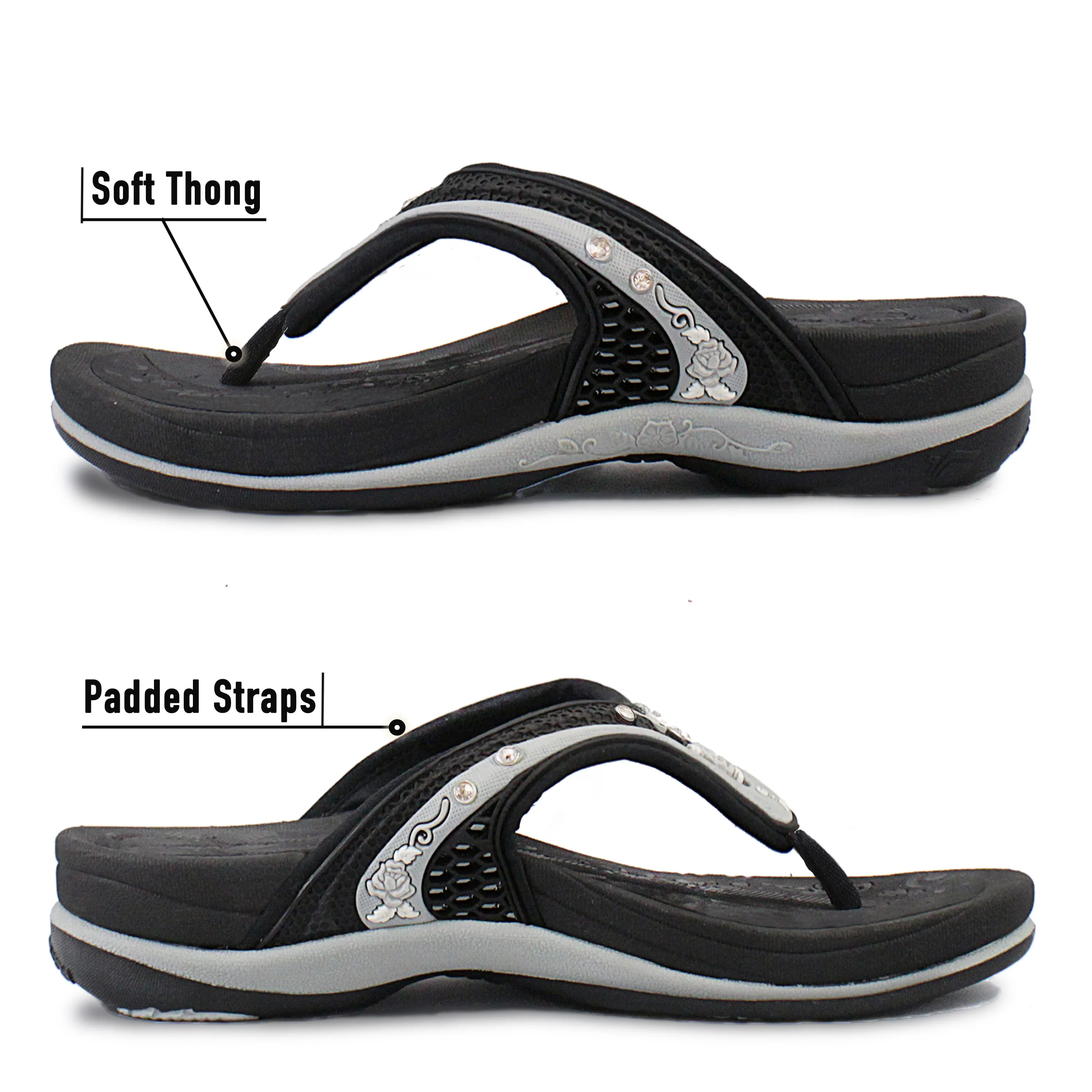 Flip Flops And Crop Tops Women Signature: 5893 Black