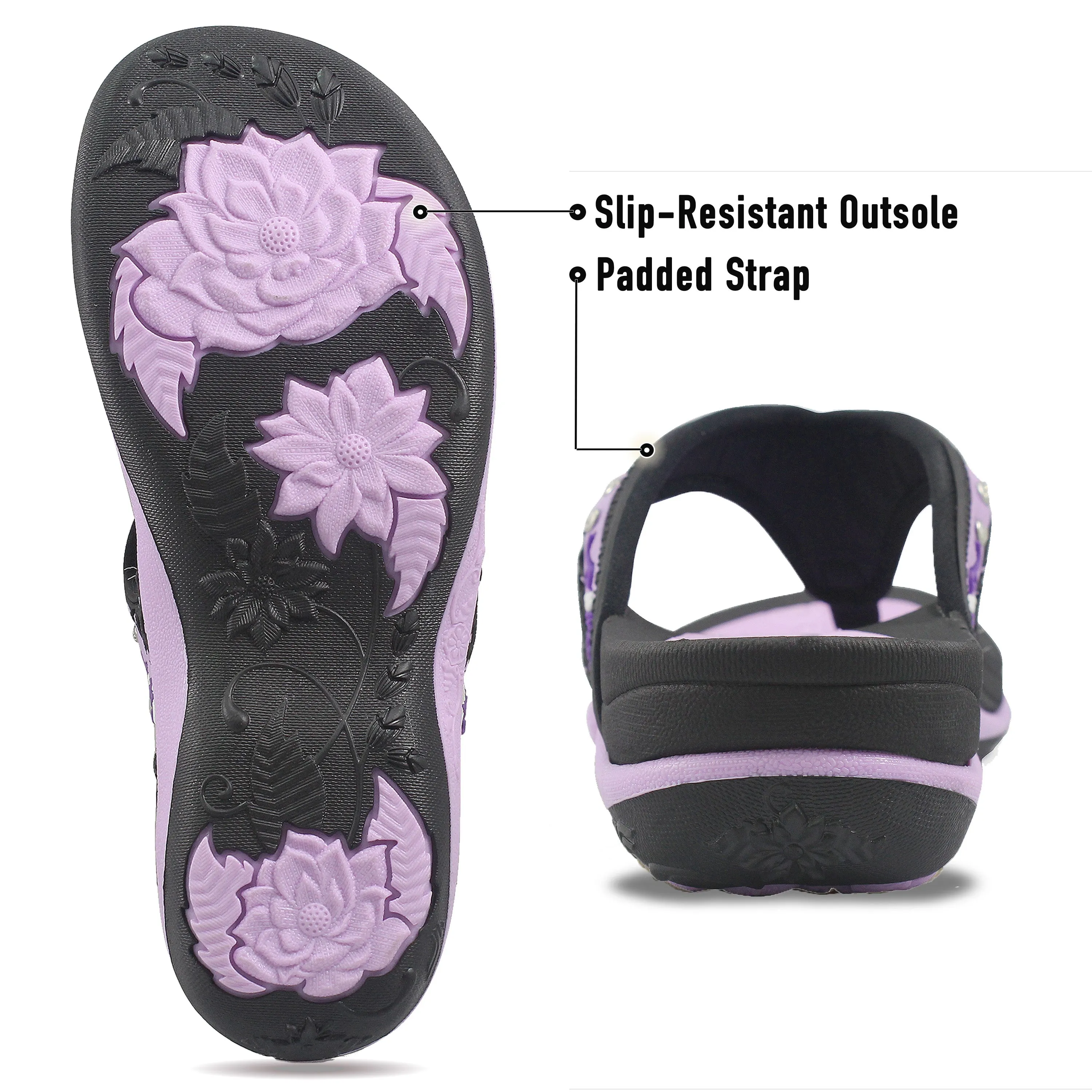 Women Signature: 5893 Purple Playboy Platform Flip Flops