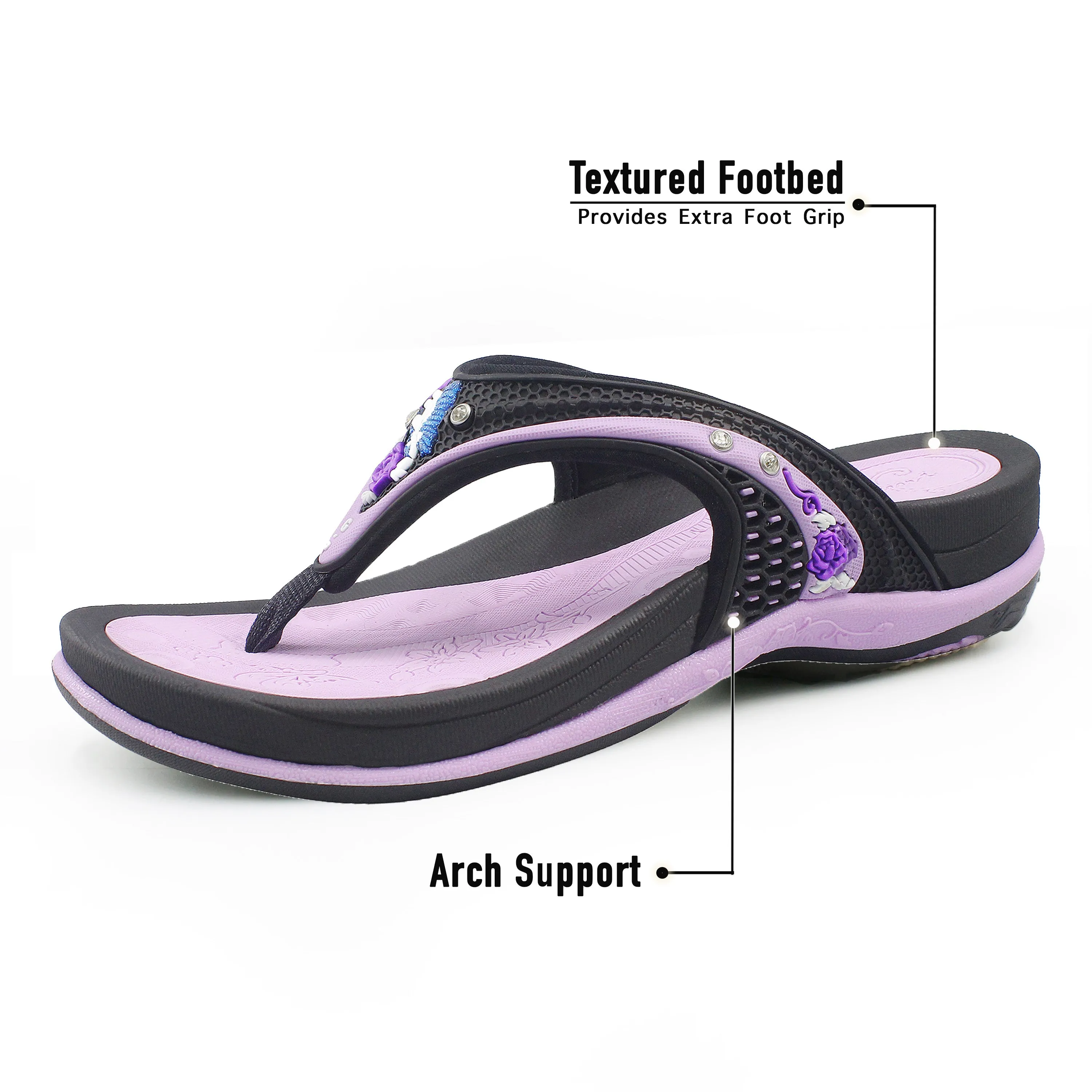Women Signature: 5893 Purple Vs Flip Flops