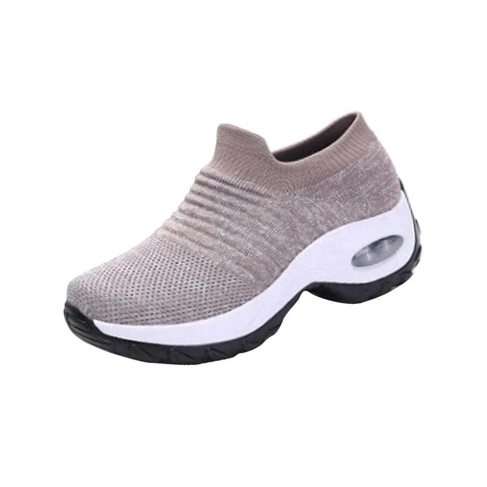 Women Slip-on Sneakers. Breathable, Mesh, Casual, Platform Shoes Coolway Sneakers