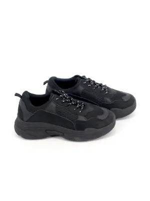 Women Textured Sneakers,Black Granny Flats Shoes