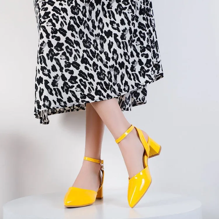 Women's Ankle Strap Mid Heel Sandals American Made Sandals