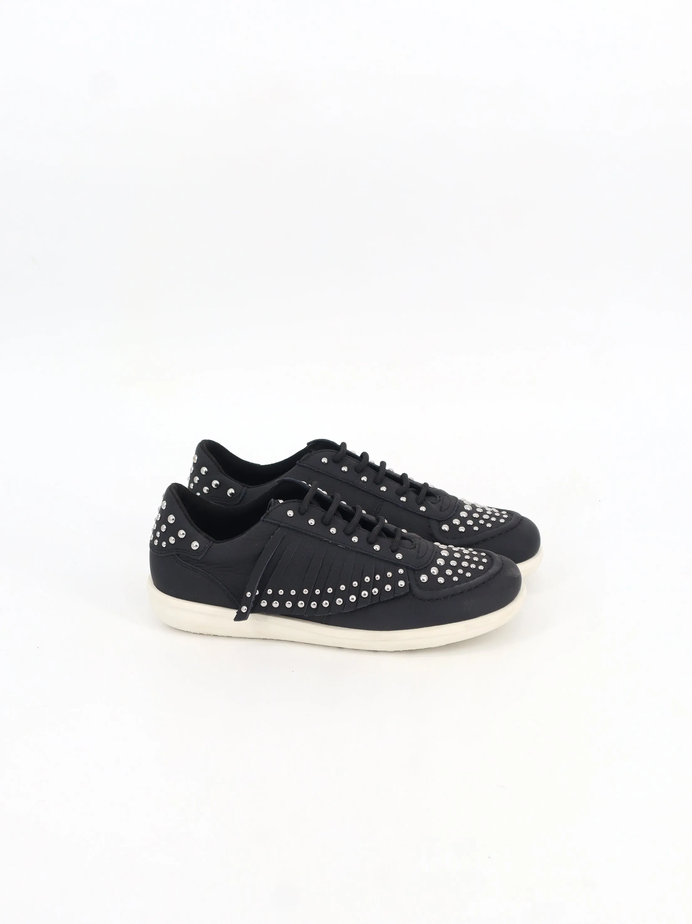 Side Cut Out Flat Shoes Women's Beads Casual Shoes,Black