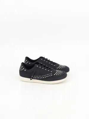 Women's Beads Casual Shoes,Black Jeweled Flat Shoes