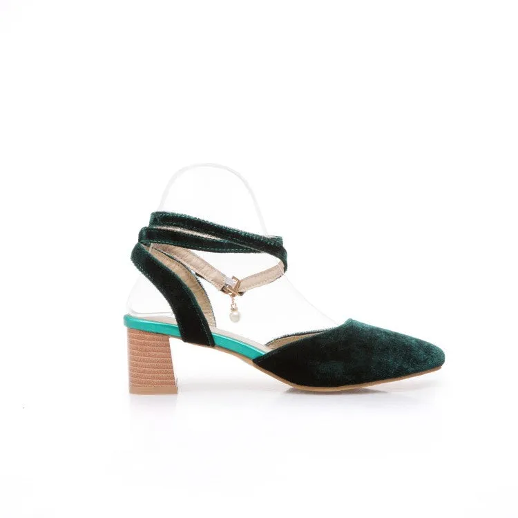 Barbados Royal Sandals Women's Buckle Ankle Straps High Heel Sandals