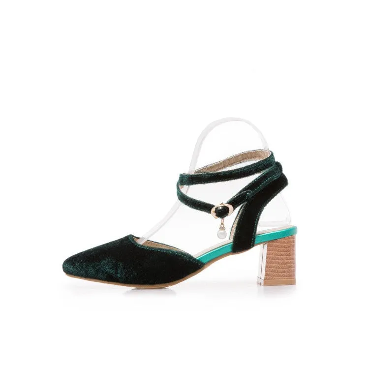 Sandals Dresses Women's Buckle Ankle Straps High Heel Sandals