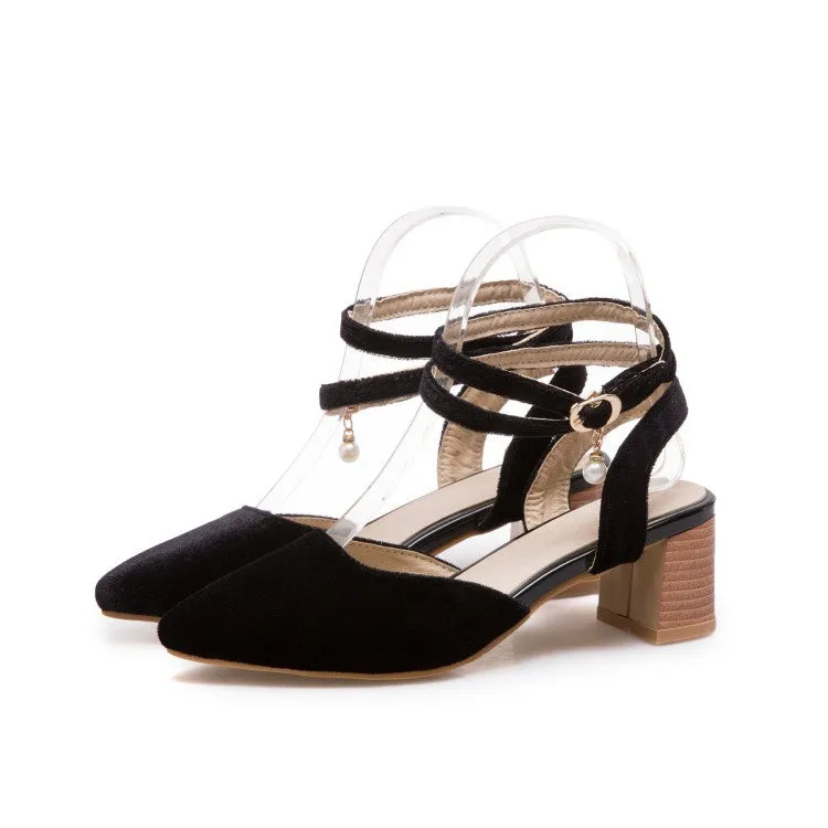 Sandals Shoes Women's Buckle Ankle Straps High Heel Sandals