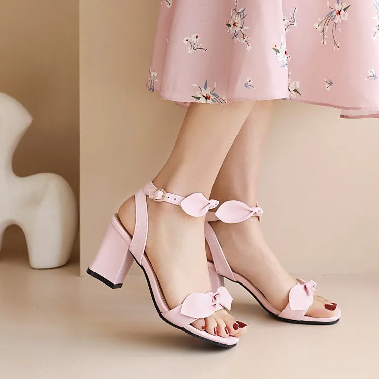 Sandals Resorts Wedding Packages Women's  Butterfly Knot Block Heel Sandals