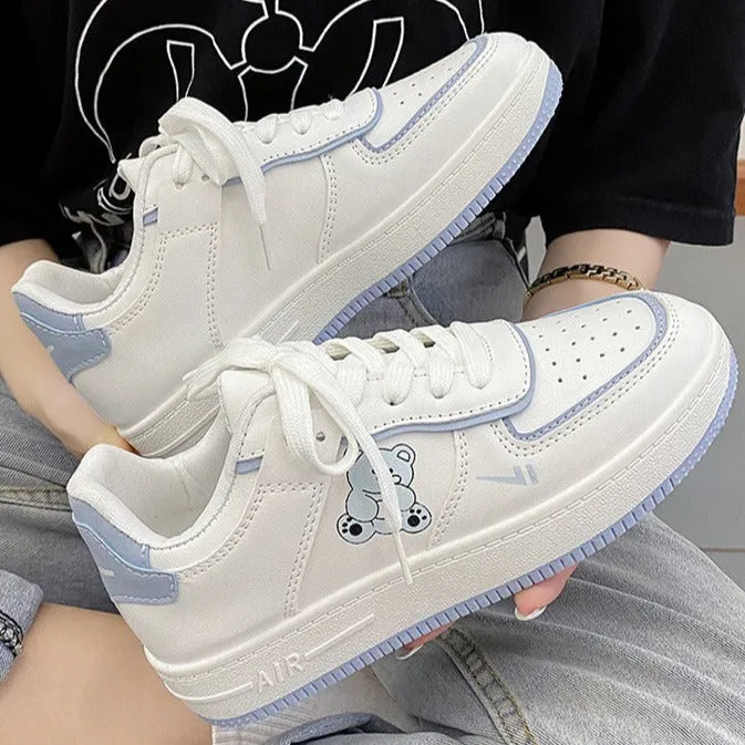 Womens Cute Bear Sneakers Comfortable Walking Shoes Carl Langenfeld Sneakers