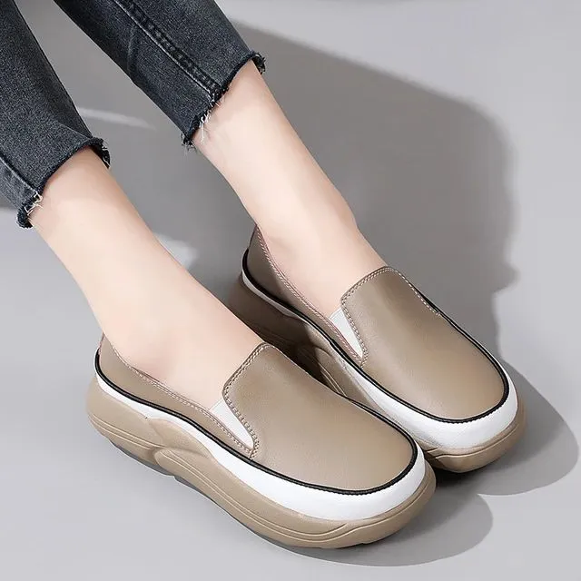 Loafers Polo Women's Flats Loafers Breathable Moccasins Boat Shoes 31661