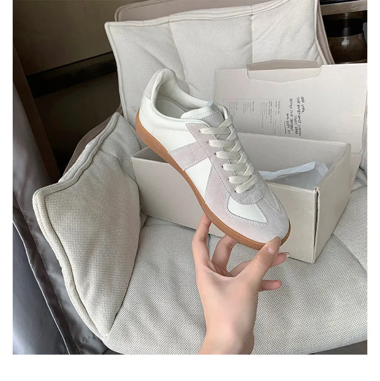 Oversize Sneakers Womens Leather Sneakers Casual Comfortable Shoes