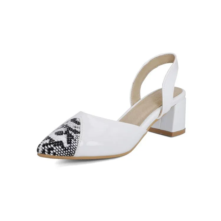 The Sandals Women's Mid Heel Slingbacks Sandals