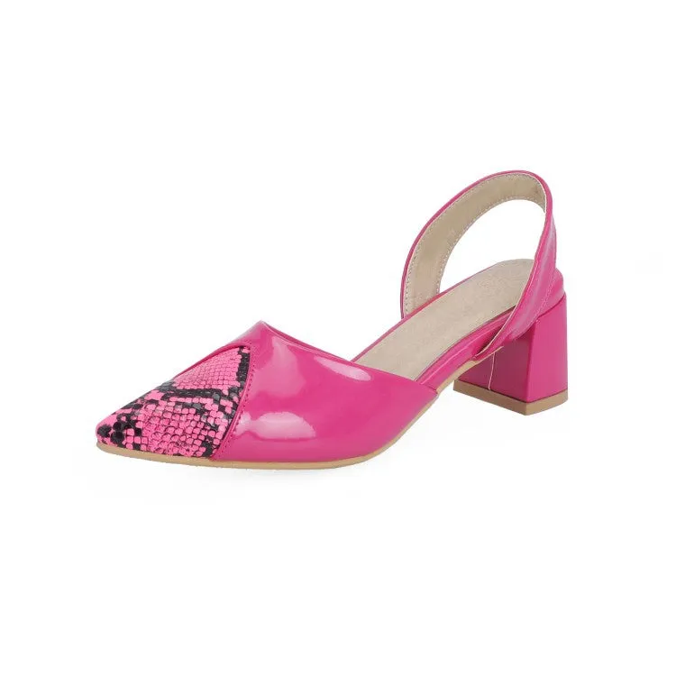 Women's Mid Heel Slingbacks Sandals Boot Sandals Heels