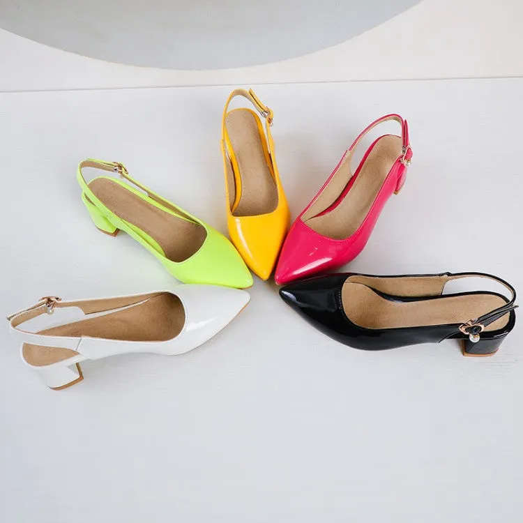 Women's Mid Heels Slingbacks Sandals Different Types Of Sandals