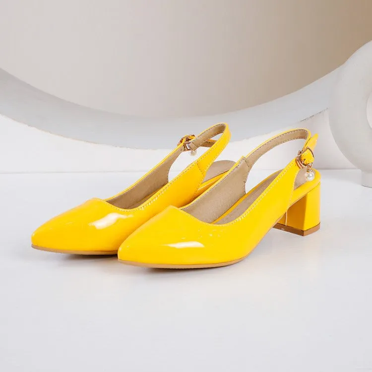 Women's Mid Heels Slingbacks Sandals 5 Below Sandals