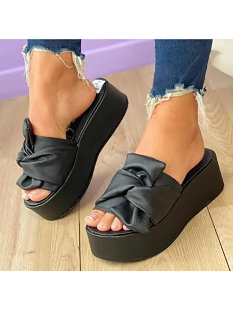 Wizard Of Oz Slippers Women'S Slippers With Butterfly Knot Thick Sole