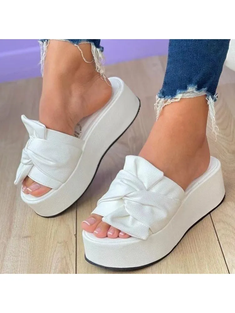 Women'S Slippers With Butterfly Knot Thick Sole Gabby Dollhouse Slippers