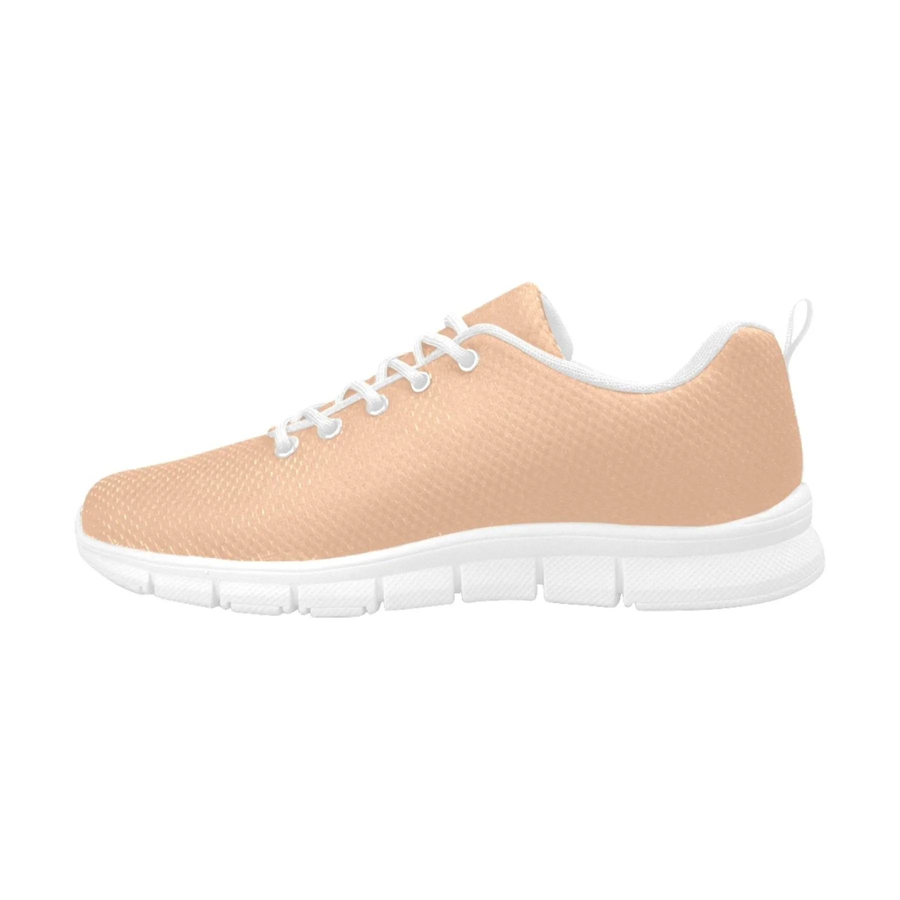 Womens Sneakers, Deep Peach Pink Running Shoes by inQue.Style Flex Experience Running Shoes