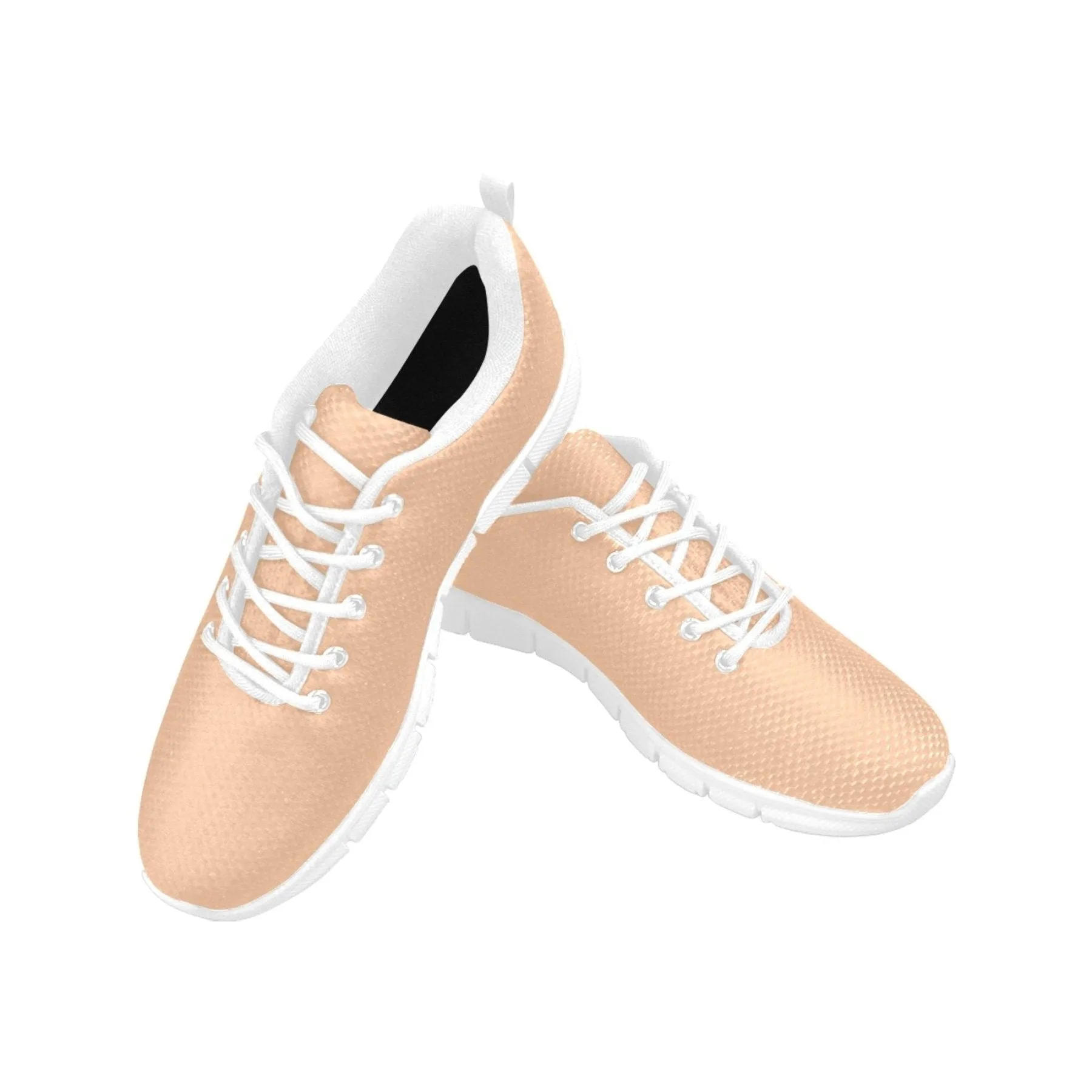 Best Shoe Inserts For Running Womens Sneakers, Deep Peach Pink Running Shoes by inQue.Style
