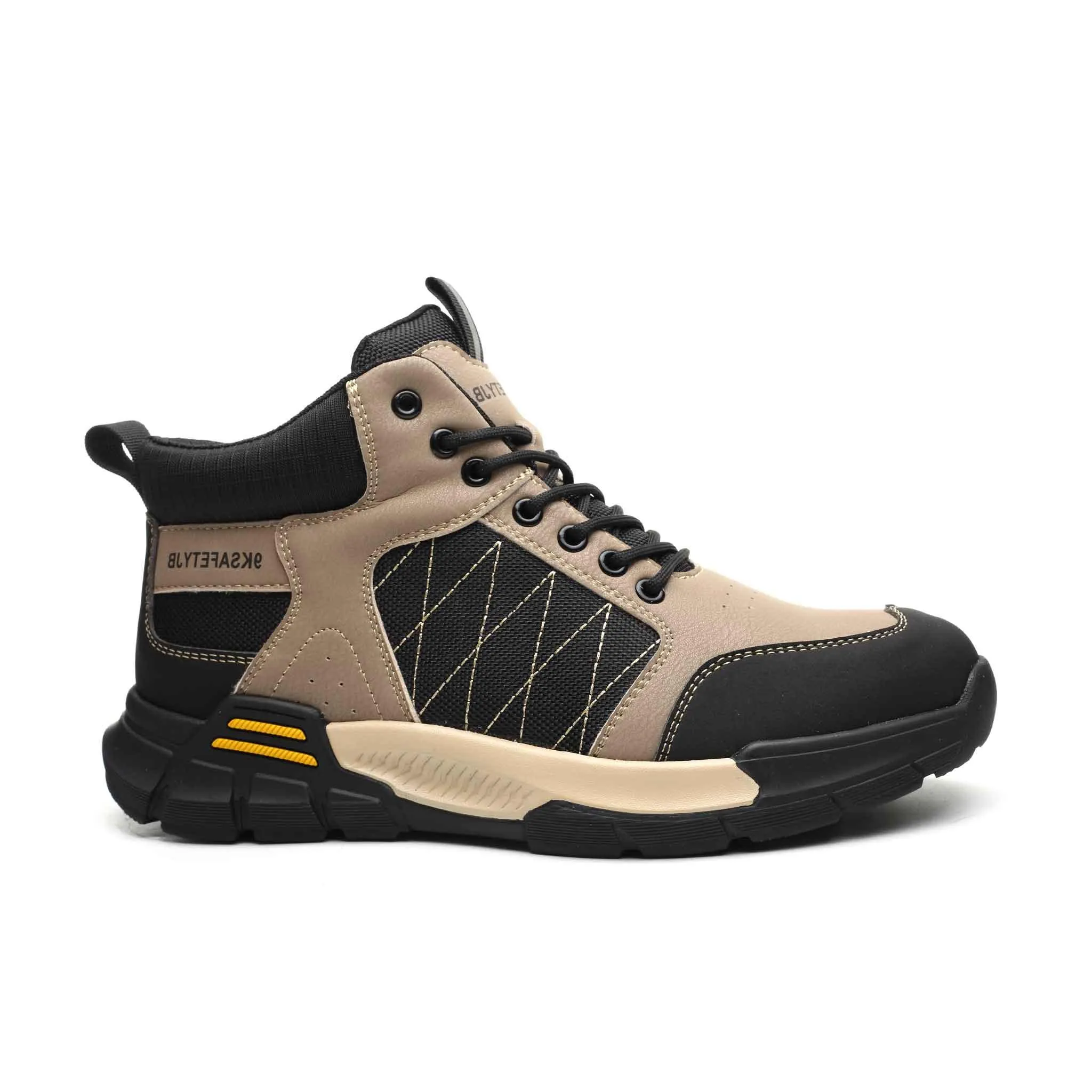 Flat Sole Work Boot Women's Ultra-Light Steel Toe Boots - Slip Resistant | B277