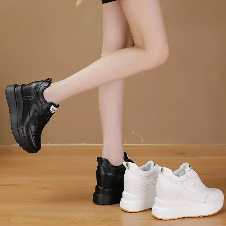 Womens Wedge Platform Sneakers High Hidden Heel Sneakers Christian Louboutin Shoes Sneakers