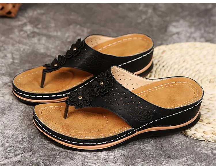 Flip Flops 5 Below Yeknu Women Sandals Soft Wedge Heels Sandals Summer Shoes Women Flip Flops Wedges Shoes For Women Summer Footwear Heel Chaussure Femme