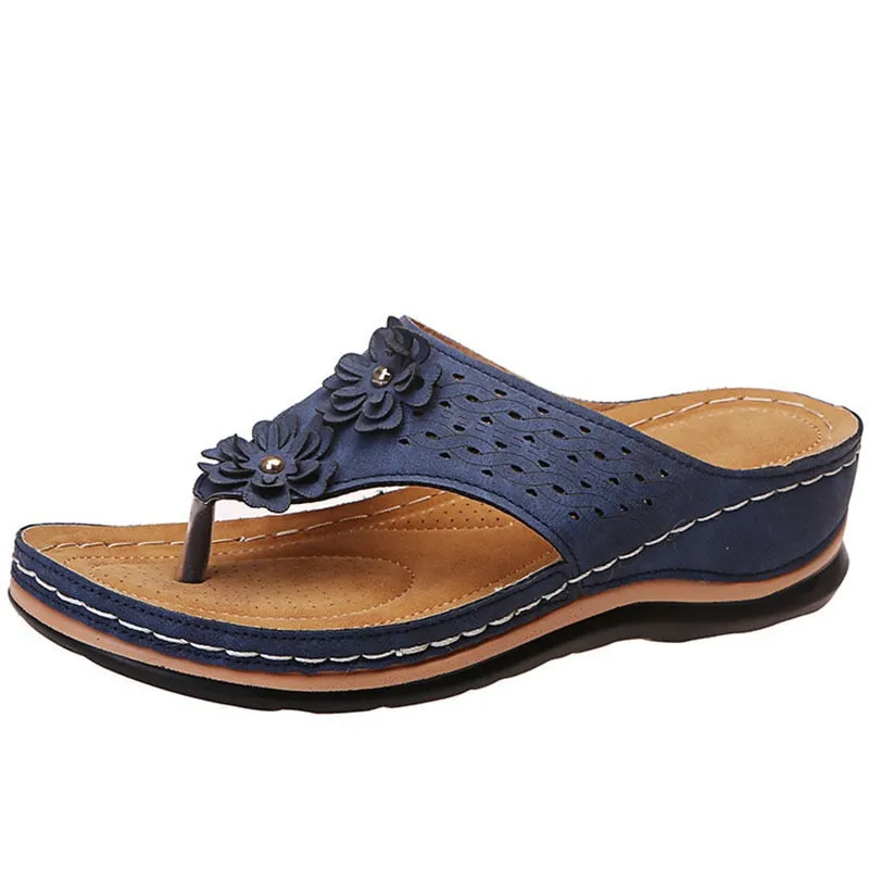 Yeknu Women Sandals Soft Wedge Heels Sandals Summer Shoes Women Flip Flops Wedges Shoes For Women Summer Footwear Heel Chaussure Femme Non Toxic Flip Flops